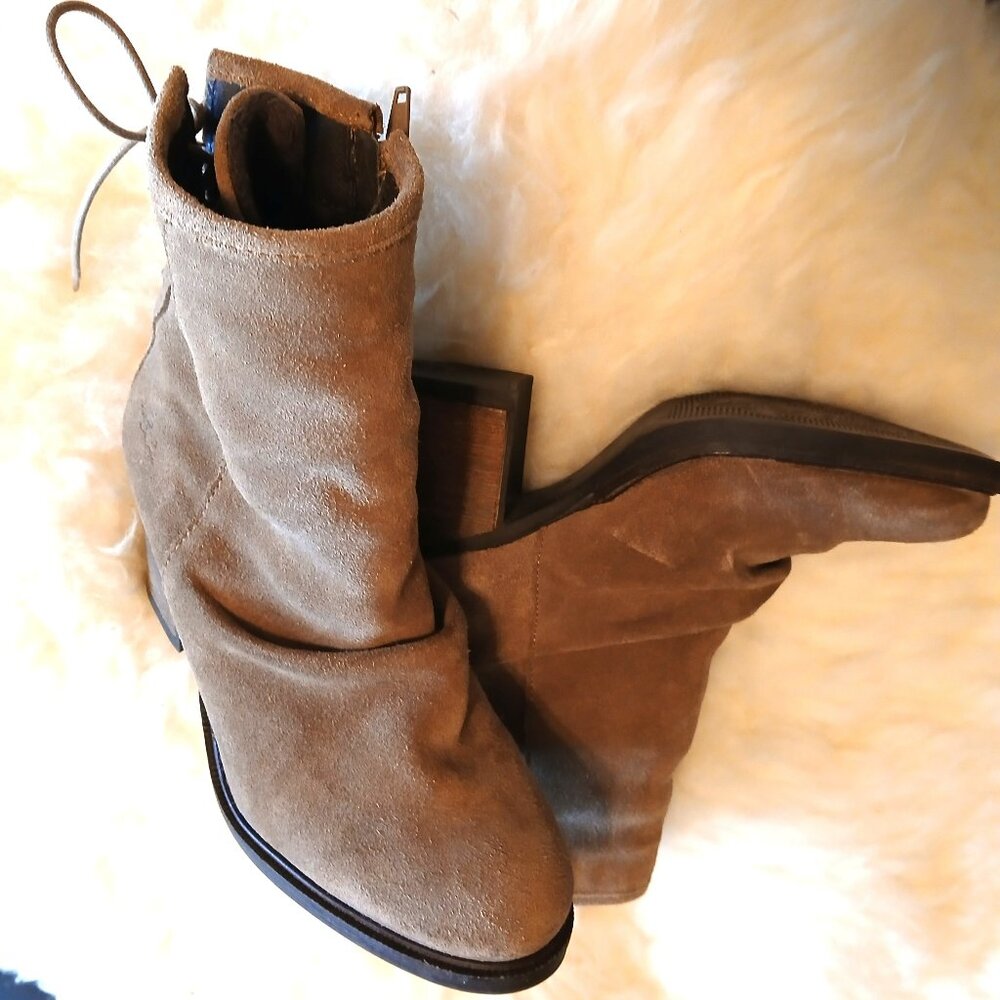 BARLOW  Suede Ankle Boots - NEW